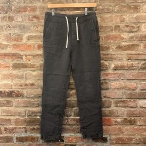 James Perse Black Linen Pant S/XS